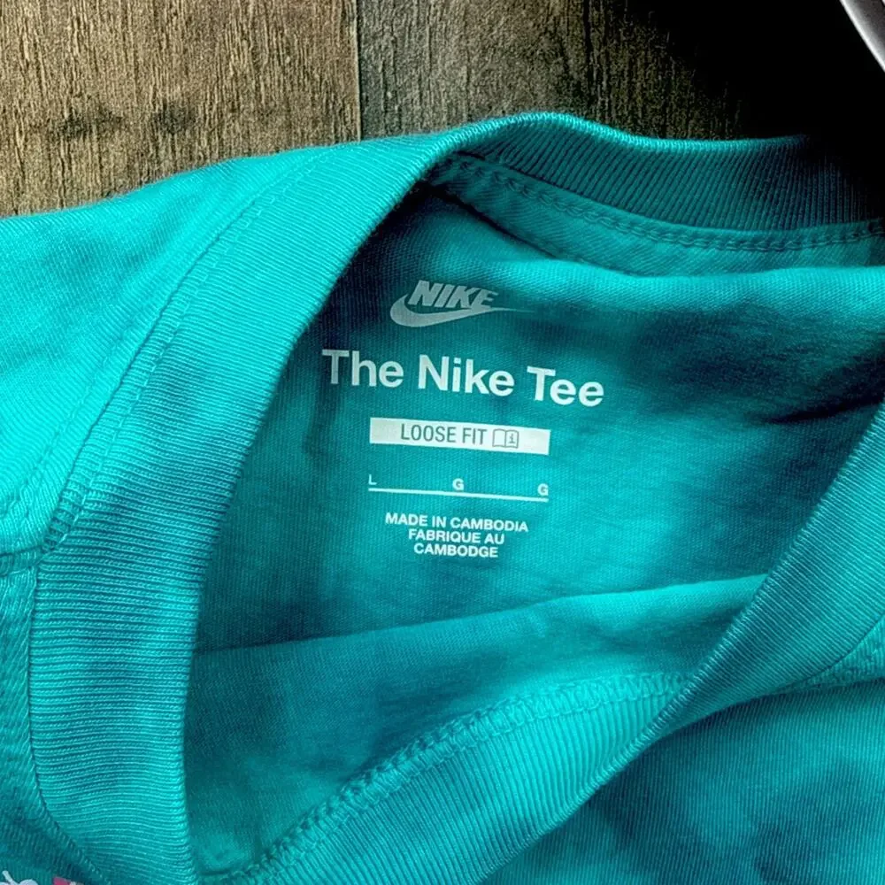 Nike Tie Dye Kids T Shirt Sz Lg Loose Fit